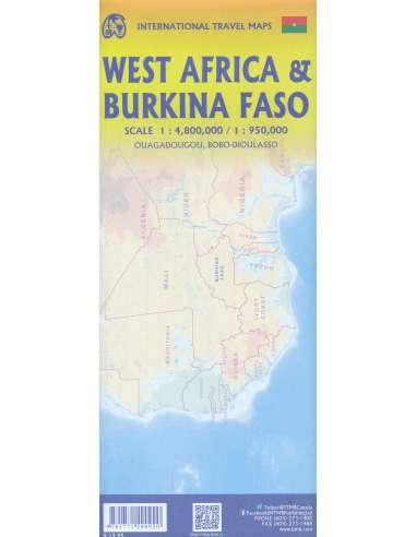 Burkina Faso & West Africa - Nyugat-Afrika térkép