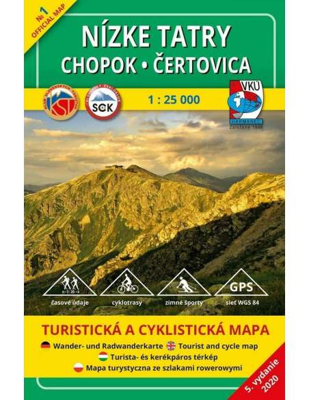 TM 1 - Alacsony-Tátra - Nízke Tatry - Chopok - Certovica turistatérkép