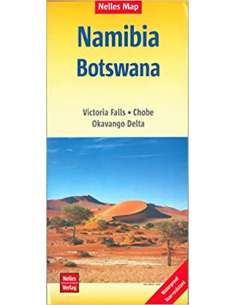 Namíbia - Botswana térkép