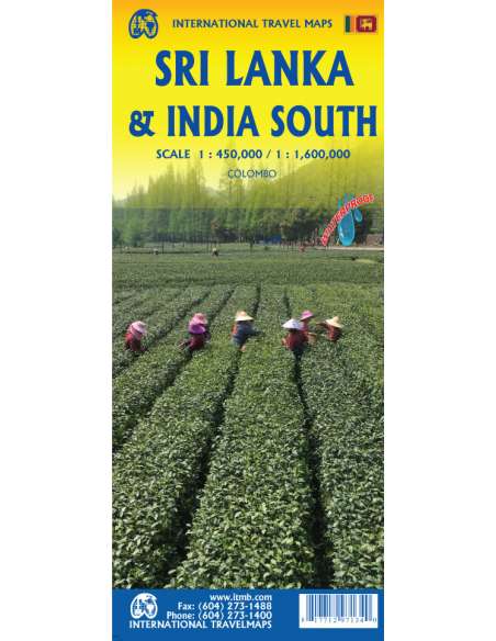 Sri Lanka & South India - Dél-India térkép