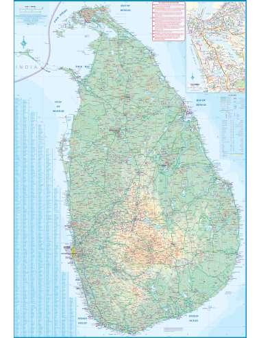 Sri Lanka & South India - Dél-India térkép