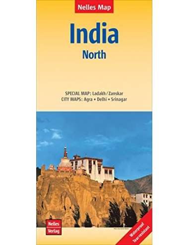 India North - Észak-India térkép