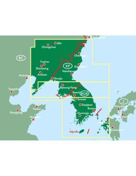 Korea észak és dél térkép