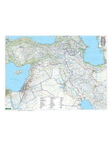 Naher Osten - Middle Est - Közel-Kelet térkép