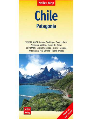 Chile, Patagónia és a Húsvét-szigetek térkép