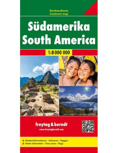 South America - Dél-Amerika térkép