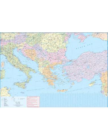 Eastern Europe - Kelet-Európa térkép