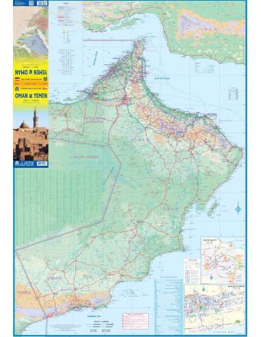 Yemen - Oman - Jemen - Omán térkép