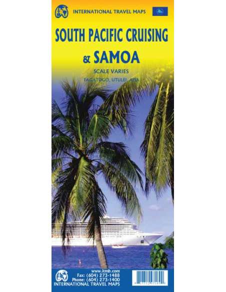 South Pacific Cruising & Samoa - Dél-Csendes-óceán hajózási térkép térkép