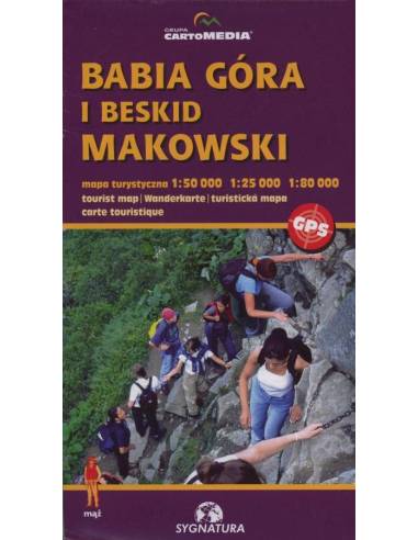 Babia Góra i Beskid Makowski túratérkép