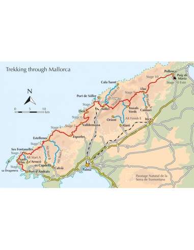 Trekking in Mallorca túrakönyv