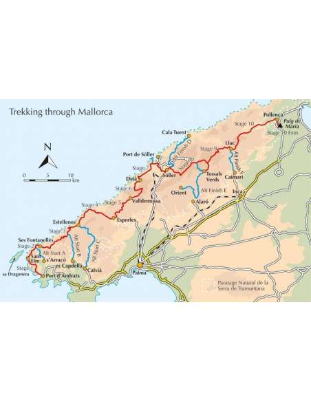 Trekking in Mallorca túrakönyv
