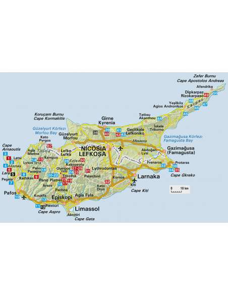 Cyprus South & North - Ciprus észak-dél túrakalauz - ROTHER