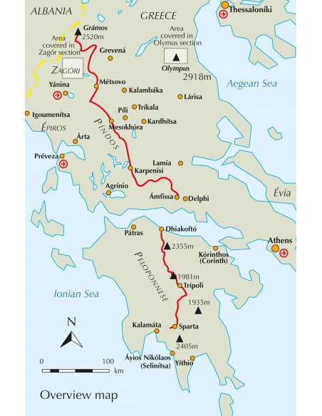 Trekking in Greece - Görögország túrakönyv