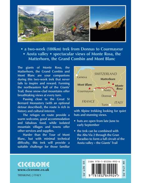 Trekking the Giants' Trail: Alta Via 1 through the Italian Pennine Alps túrakönyv