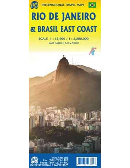 Rio de Janeiro - Brasil East Coast - Brazília keleti partvidék térkép