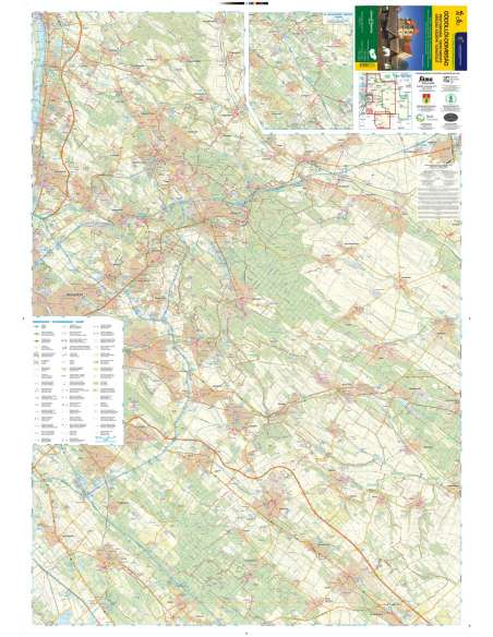 Gödöllői-dombság - Ország közepe (TT 83) turistatérkép, kerékpáros- és szabadidőtérkép