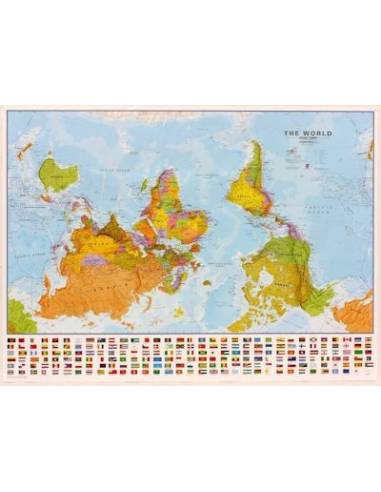 The World upside down political - Világtérkép...