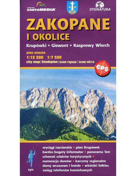 Zakopane i okolice - Zakopane és környéke túra térkép