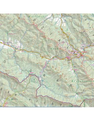 Bieszczady turistatérkép laminált