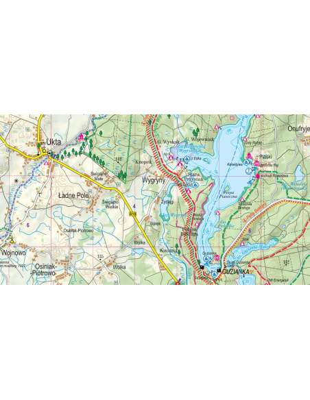 Mazury, Część południowa - Mazuri-tavak déli rész - Comfort! map