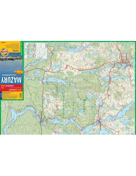 Mazury, Część południowa - Mazuri-tavak déli rész - Comfort! map