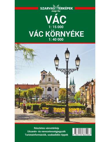 Vác várostérkép - Vác és környéke túratérkép