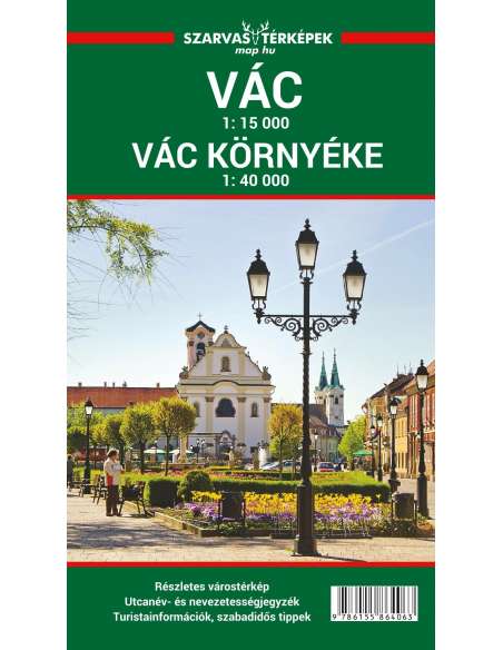 Vác várostérkép - Vác és környéke túratérkép