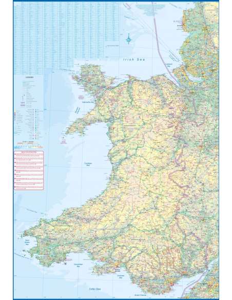 Wales & Cardiff térkép