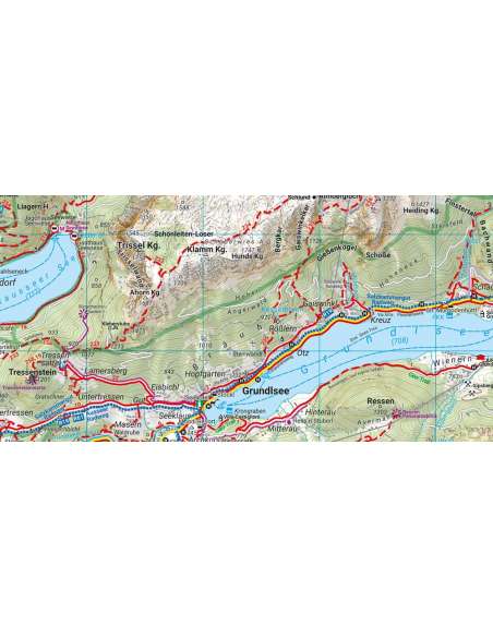 WK 0082 Totes Gebirge - Bad Aussee - Bad Mitterndorf - Tauplitz - Warscheneck turistatérkép