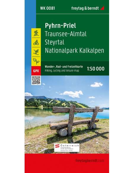 WK 0081 Pyhrn-Priel - Traunsee-Almtal - Steyrtal - Nationalpark Kalkalpen - turistatérkép - 2021