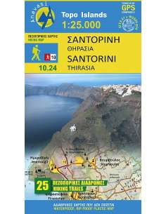 Santorini - Szantorini turistatérkép