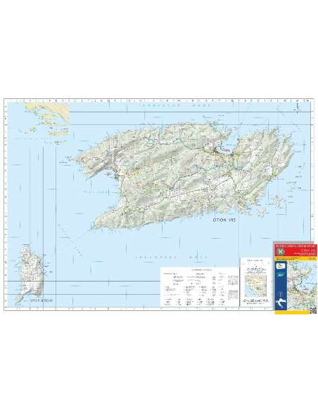 HG-DA 5 Otok Vis - Vis sziget térkép