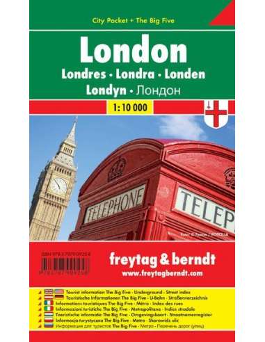 London - City Pocket laminált zsebtérkép