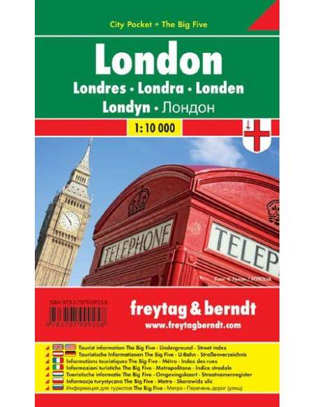 London - City Pocket laminált zsebtérkép