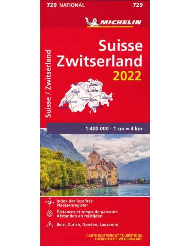 MN 729 Switzerland 2022 - Svájc autótérkép