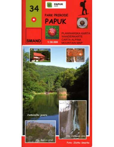 S 34 Papuk turistatérkép