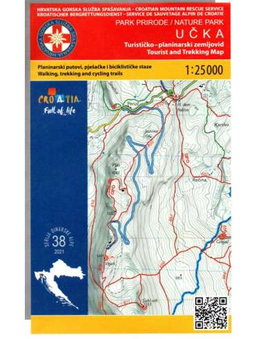 HG-DA 38 Ucka turistatérkép