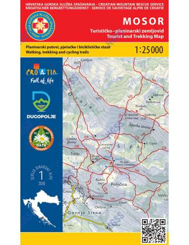 HG-DA 1 Mosor turistatérkép