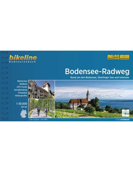 Bodensee-Radweg - Bódeni-tó kerékpáros atlasz