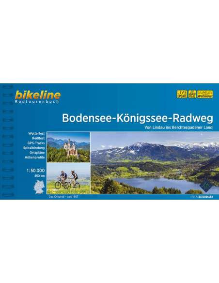 Bodensee-Königssee-Radweg kerékpáros atlasz