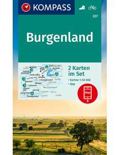 KK 227 Burgenland túra- és kerékpáros térkép - 2 szelvény