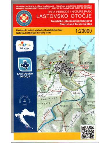 HG-DA 4 PP Lastovsko otocje turistatérkép