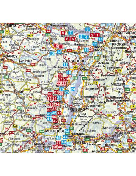 Elsass - Elzász túrakalauz - ROTHER