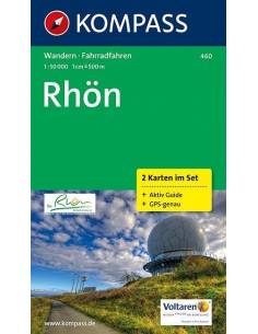 KK 460 Rhön túra- és kerékpáros térkép (2 szelvény)