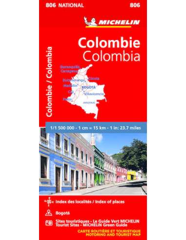 MN 806 Colombia - Kolumbia térkép