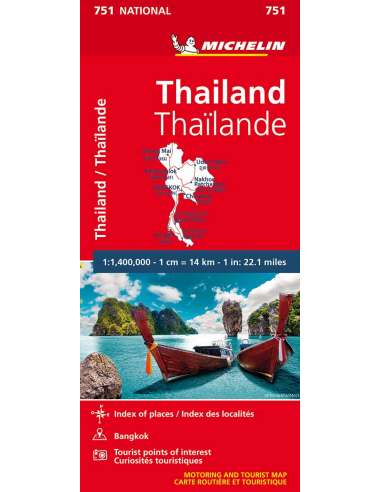 MN 751 Thailand - Thaiföld térkép - 2020