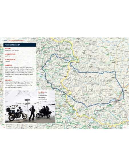 Piemont Ligurien Toskana auf dem Motorrad entdecken - Piemont Liguria Toszkána motoros túrakönyv