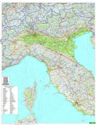 Italy - Olaszország térkép