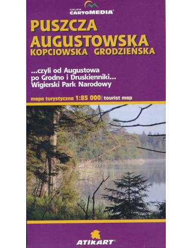 Puszcza  Augustowska turista térkép Wigierski NP